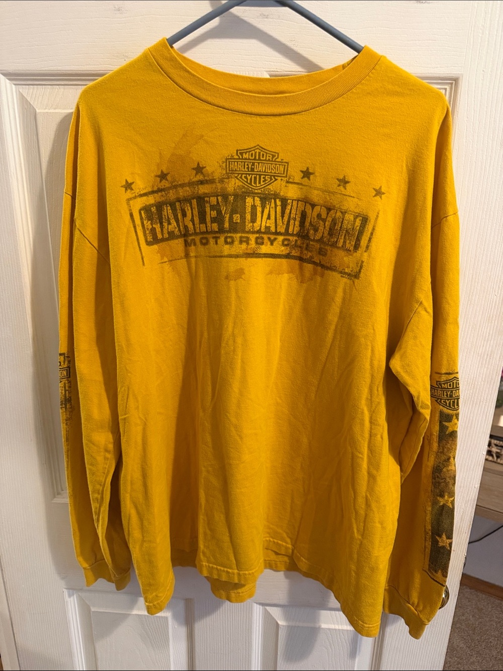 Harley-Davidson Men’s Long Sleeve Tee - Mustard